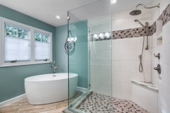 Large Owner's Bathroom with a Fresh Look